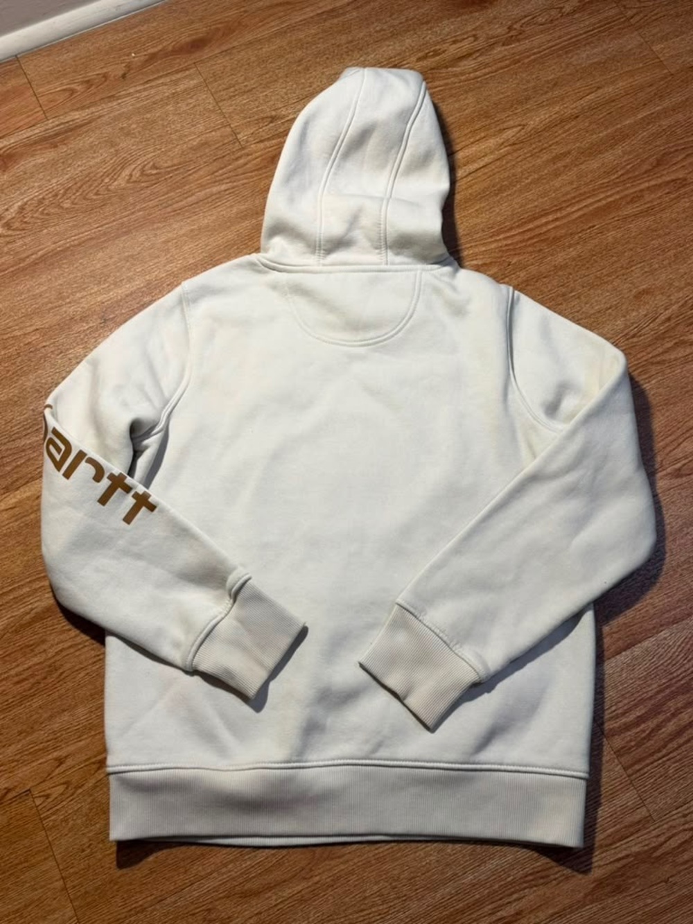 Carhartt Women’s Cream Hoodie Sweatshirt - Picture 3 of 10